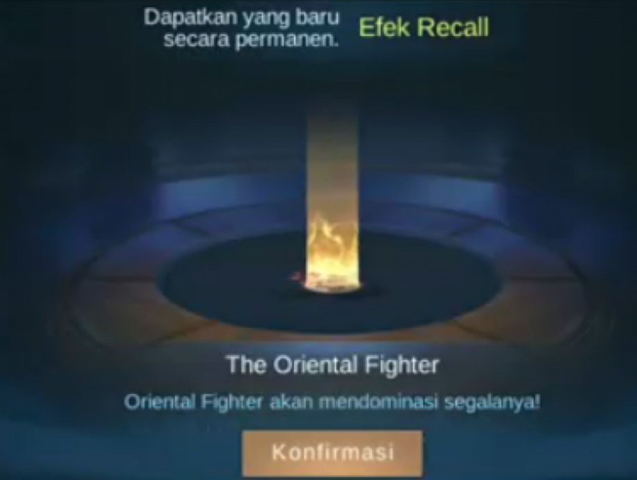 Cara Mendapatkan Efek Recall Oriental Fighter Cara Mendapatkan Efek Recall Oriental Fighter
